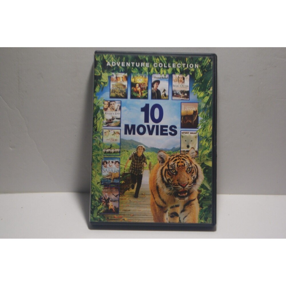 10 Movie Adventure Collection DVD Over 14 Hours Classics 2 Disc Set